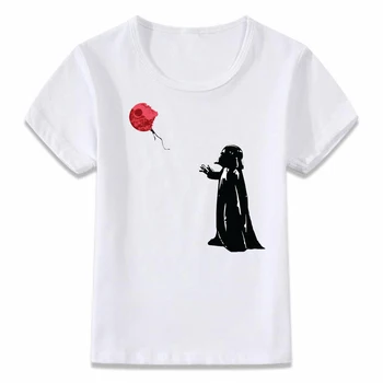 

Kids Clothes T Shirt Little Vader and His Death Star Balloon Star Wars T-shirt for Boys and Girls Toddler Shirts Tee oal306
