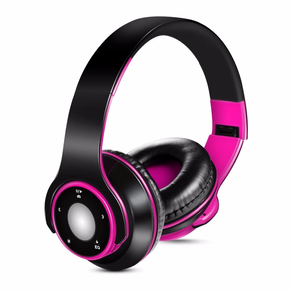Лучшие яркие наушники беспроводные Bluetooth 5 0 гарнитуры встроенный MP3 плеер