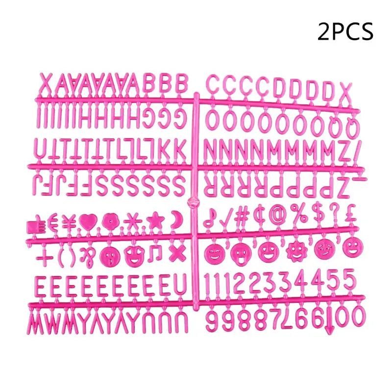 Розово-красные персонажи для войлочной доски с буквами 340 шт многоцветные цифры для доски со сменными буквами