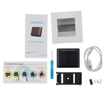 

Solar Charging 3000mAh Battery GPS Tracker for Animals Cow Tracker with Box Waterproof Locator with Free APP RF-V26+ PK RF-V26