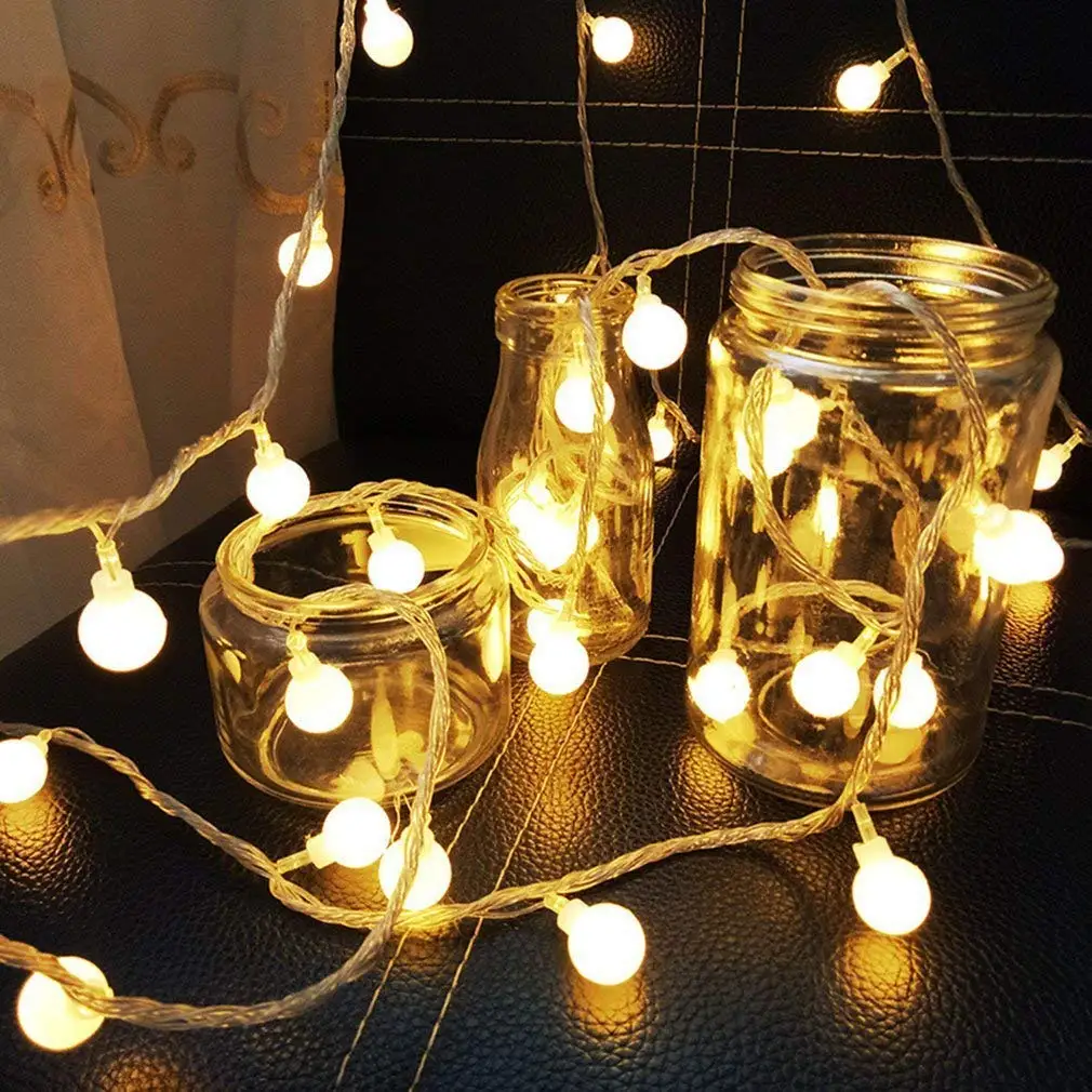 Globe Ball Battery Led string light 2M/3M/4M/5M/10M/20M Christmas holiday Wedding party garland decoration fairy light lamp Globe Ball Battery Led string light 2M/3M/4M/5M/10M/20M Christmas holiday Wedding party garland decoration fairy light lamp