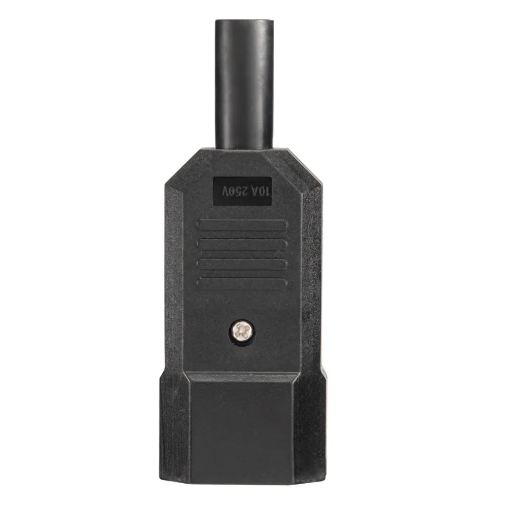 Uxcell 10 шт. AC250V 10A Male 3 клеммы крепление панели IEC320 C14 разъем адаптера питания для