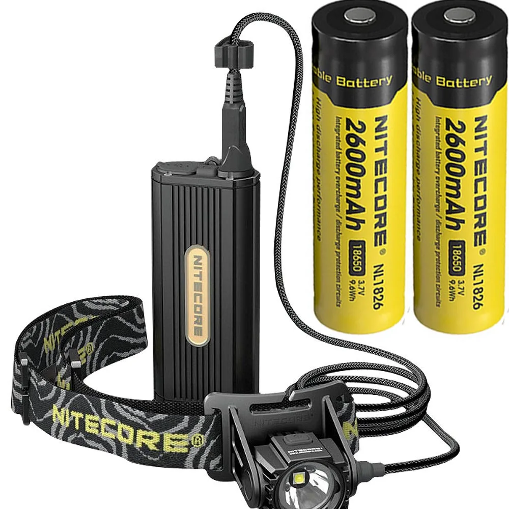 NITECORE HC70 головного света CREE XM-L2 U2 Светодиодный max 1000LM дальность луча 182 измеритель перезаряжаемый задний Фонарь налобный фонарь+ аккумулятор