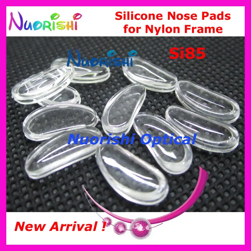 

100pcs Si85 Silicone Soft Nose Pads For Nylon Frame Eyewear Glasses Eyeglass Accessories 14mm free shipping