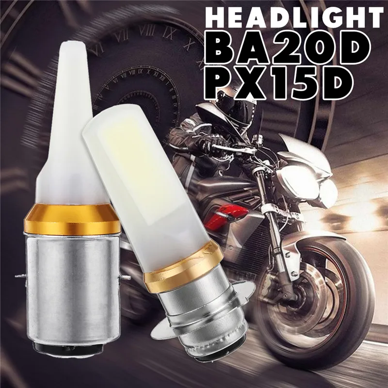 

4W BA20D PX15D COB Motorcycle Headlight LED Motorbike Fog Light Daytime Running Light DRL