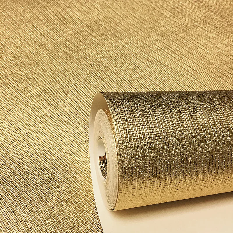 beibehang Ktv golden wallpaper ceiling pure plain cloth pattern gold