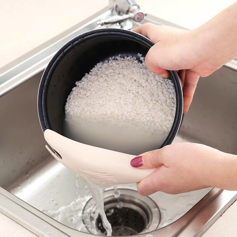 

random color Rice Wash Gadget Noodles Spaghetti Beans Colanders & Strainers Kitchen Fruit&Vegetable Cleaning Tool