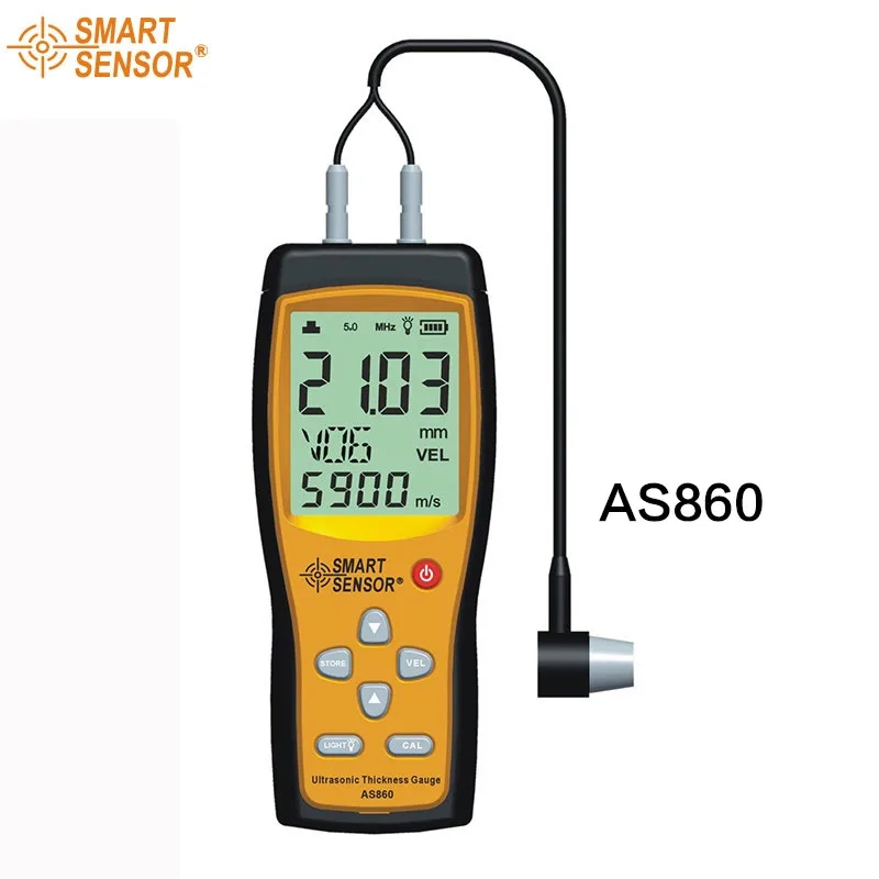 Smart Sensor AS860 Ultrasonic Thickness Gauge Digital Sheet Metal
