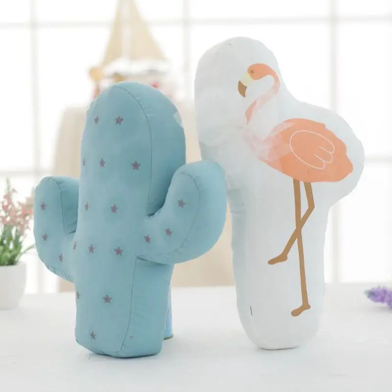 Kids Lovely Cactus Flamingo Pillow Plush Cartoon Cushion Baby Soft Toys Cute Bed Animal Plants Stuffed Sofa Comfortable Toy Doll (15)