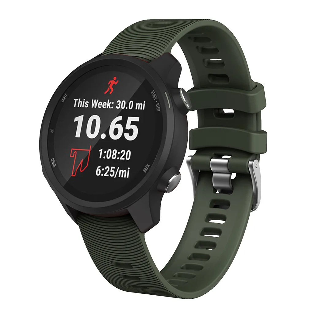 Для Garmin Forerunner 245/245 M/Vivoactive 3/Vivomove HR спортивный мягкий силиконовый сменный ремешок для часов, ремешок, запчасти для умных часов