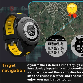 

Heart Rate warning Monitor Sport Waterproof SIM Card GPS Smartband Support Altimeter five Sets Alarm Bluetooth Smart watch