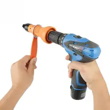 1 комплект Заклепка гайка пистолет адаптер Вставка Гайка клепки инструмент с гаечным ключом с насадками для беспроводного сверла клепки адаптер электроинструменты