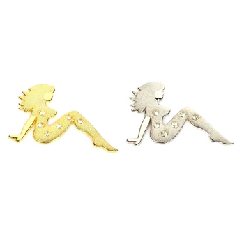 

Metal Sexy Lady Logo Emblem Badge 3D