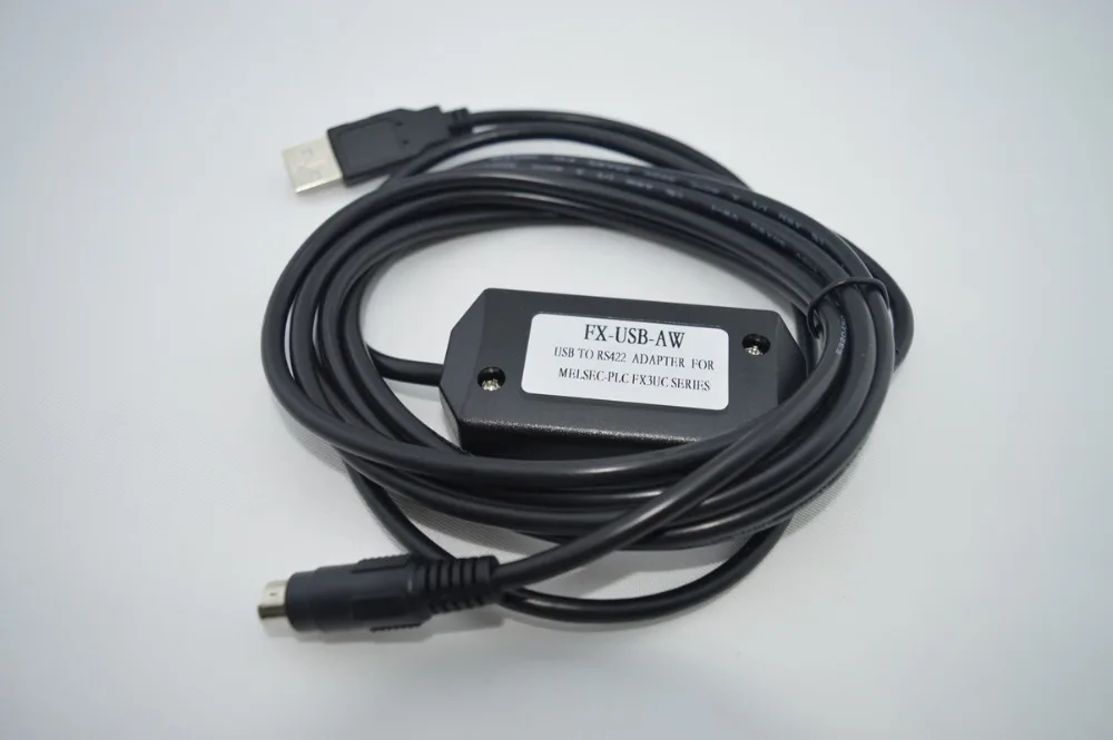 FX-USB-AW Кабель для программирования для MlTSUBISHI FX3UC PLC USB/RS422 fxusbaw