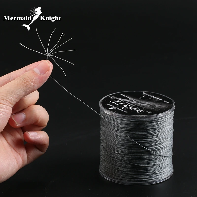 MermaidKnight 500M/550YDS PE 8 плетеная леска Superline для ловли щуки карпа грубой морской