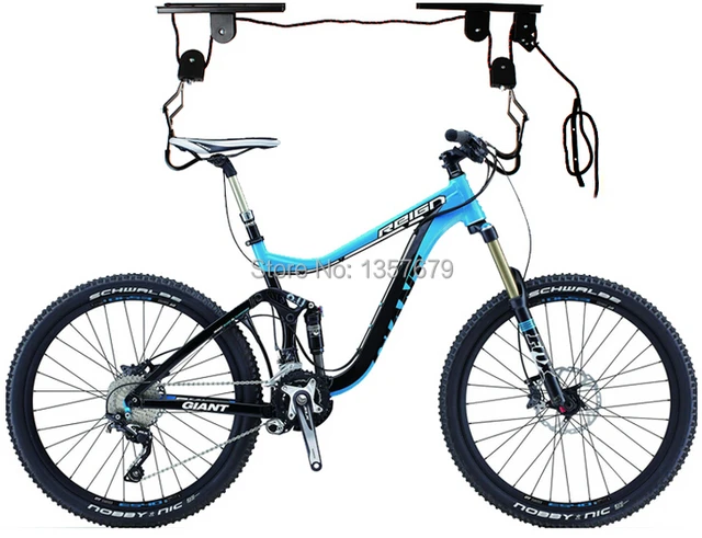 3018 7 Rub Free Shipping Bicycle Lift Hoist Ceiling Mount Bike Storage Display Hanger Roof Rack Hook Garage Stand Easy To Use Pulley System Kupit