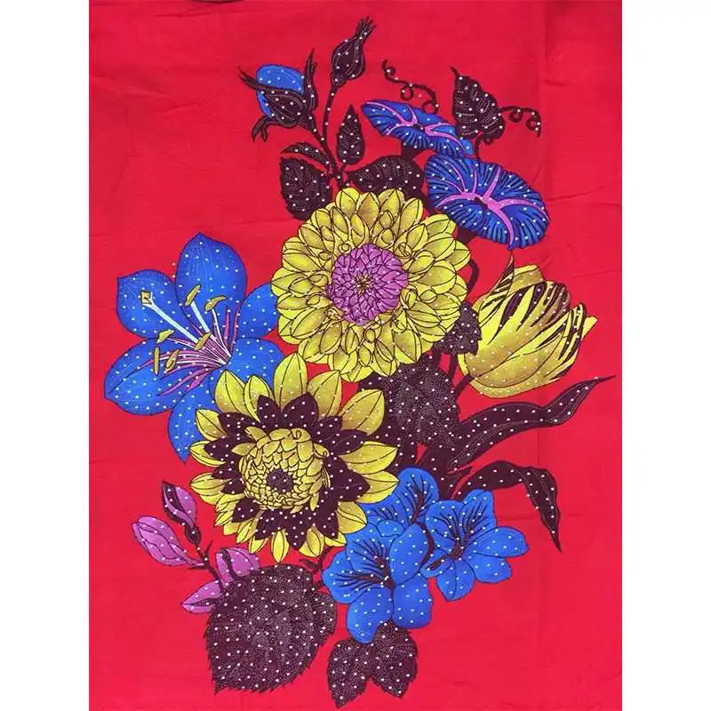 

Stones Ankara African Printing Wax Fabric Real Dutch Wax Best Quality Sewing Material for Party Dress 6yards Flower Tissu