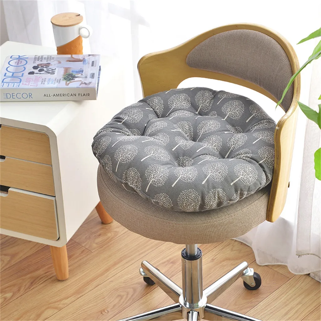 

Gacsidy Store Car Seat Cushion Chair Cushion Round Cotton Upholstery Soft Padded Cushion Pad Office