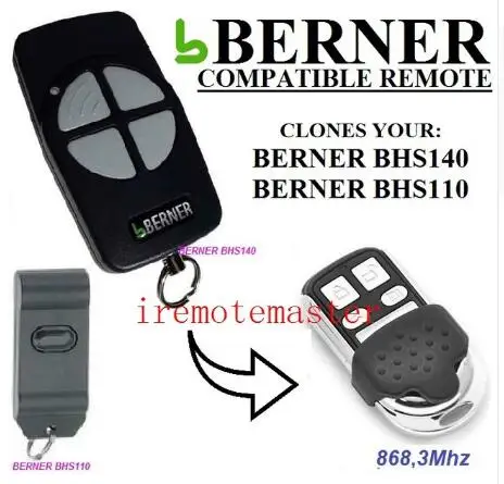 BERNER BHS140 BHS110 запасной пульт дистанционного управления для гаражной двери