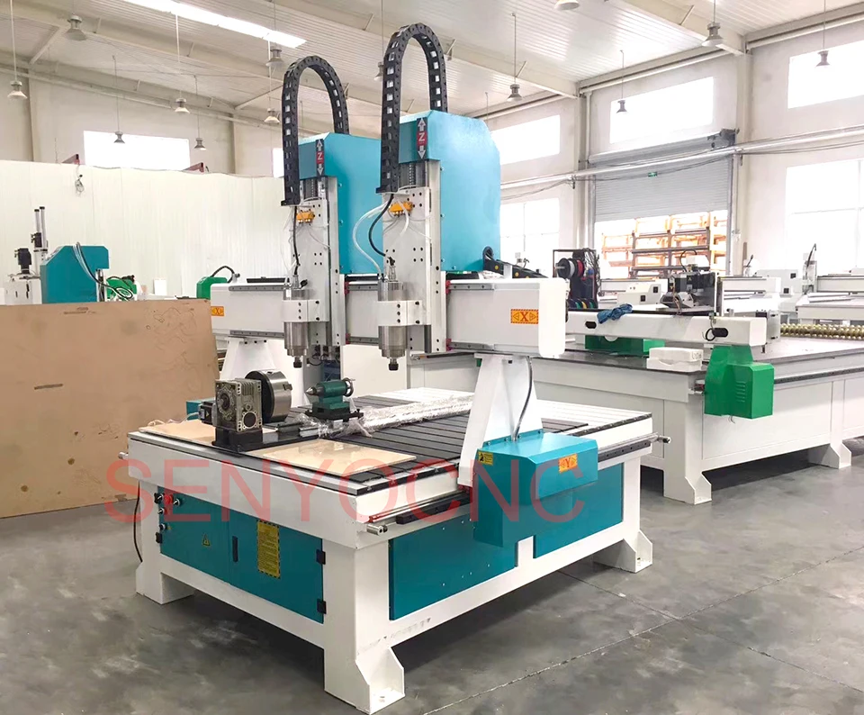 Дерево/камень хорошая цена 2 головки Cnc маршрутизатор машина для pcb гранит/Cnc