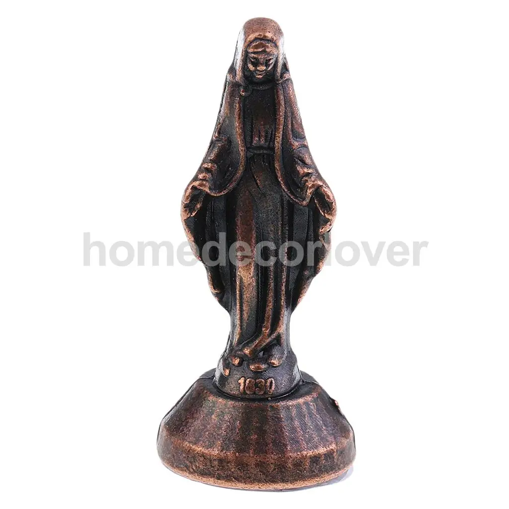 Madonna christ Statue Figurine for car home chapel Decor Bronze