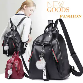 

Fashion Women Lady PU Leather Rucksack Travel Shoulder Bag Girls Ladies Backpack