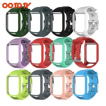 

OOTDTY 11 Colors Silicone Replacement Wrist Band Strap For TomTom Runner 2 3 Spark 3 GPS Watch dropshipping