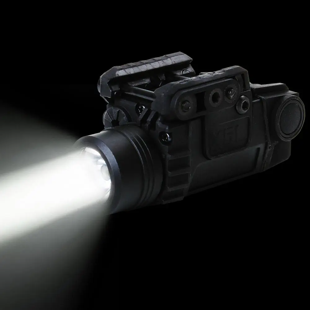 Охотничий тактический светодиодный фонарик X5L белый свет, 190 лм встроенный зеленый лазерный прицел для 20мм Пикатинни