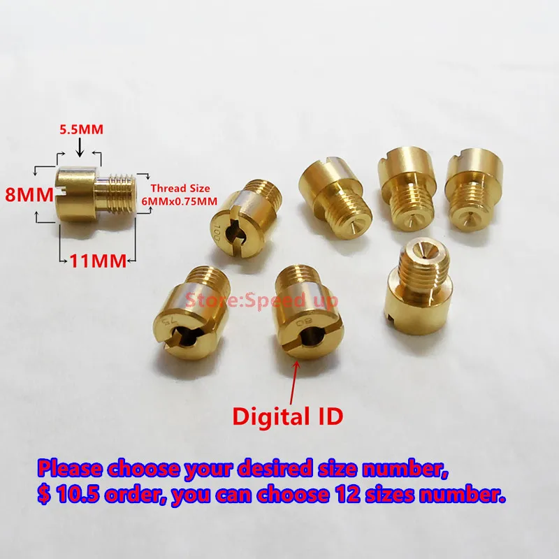 (12 шт./упак.) 2 тактный мотоцикл Mikuni VM11/22 main jet VM16 LT Z YFM50 ~ 90 TTR90 карбюратор основное
