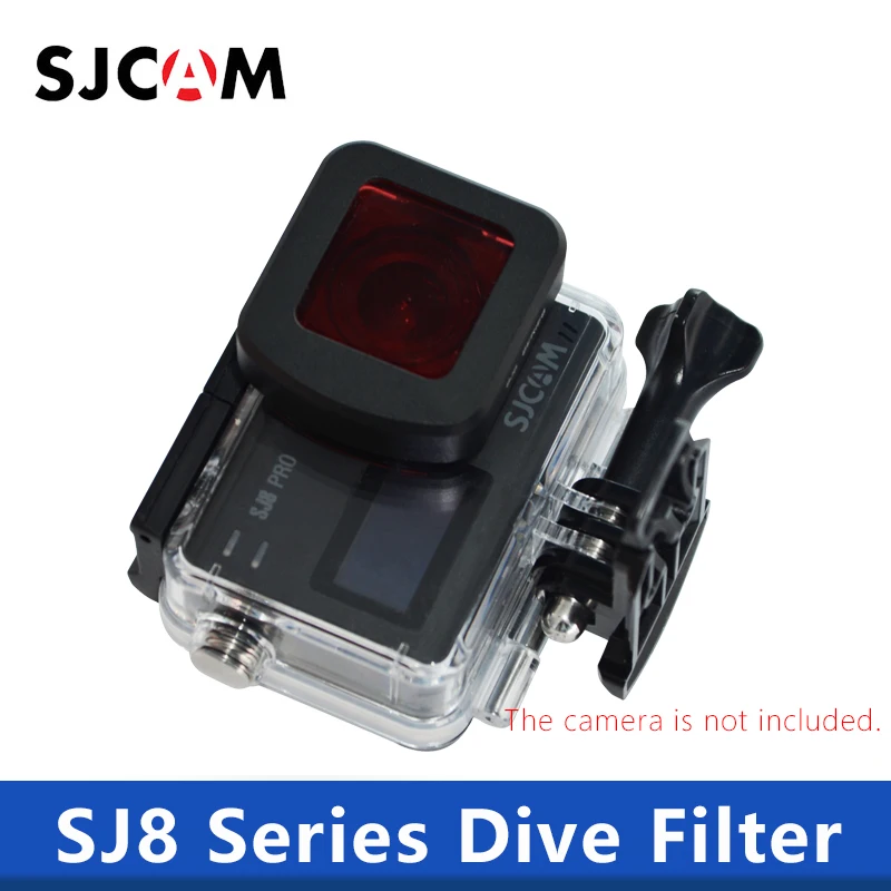

Original SJCAM SJ8 Dive Filter Waterproof Housing Case Lens Red Filter Protection For SJCAM SJ8 Air / Plus / Pro Action Camera