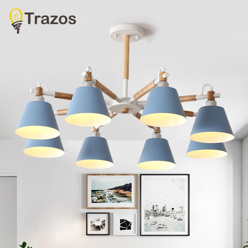 TRAZOS, скандинавские подвесные лампы для спальни, для чтения, настенный прикроватный бра, Luminaira, современный деревянный E27, настенный светильник