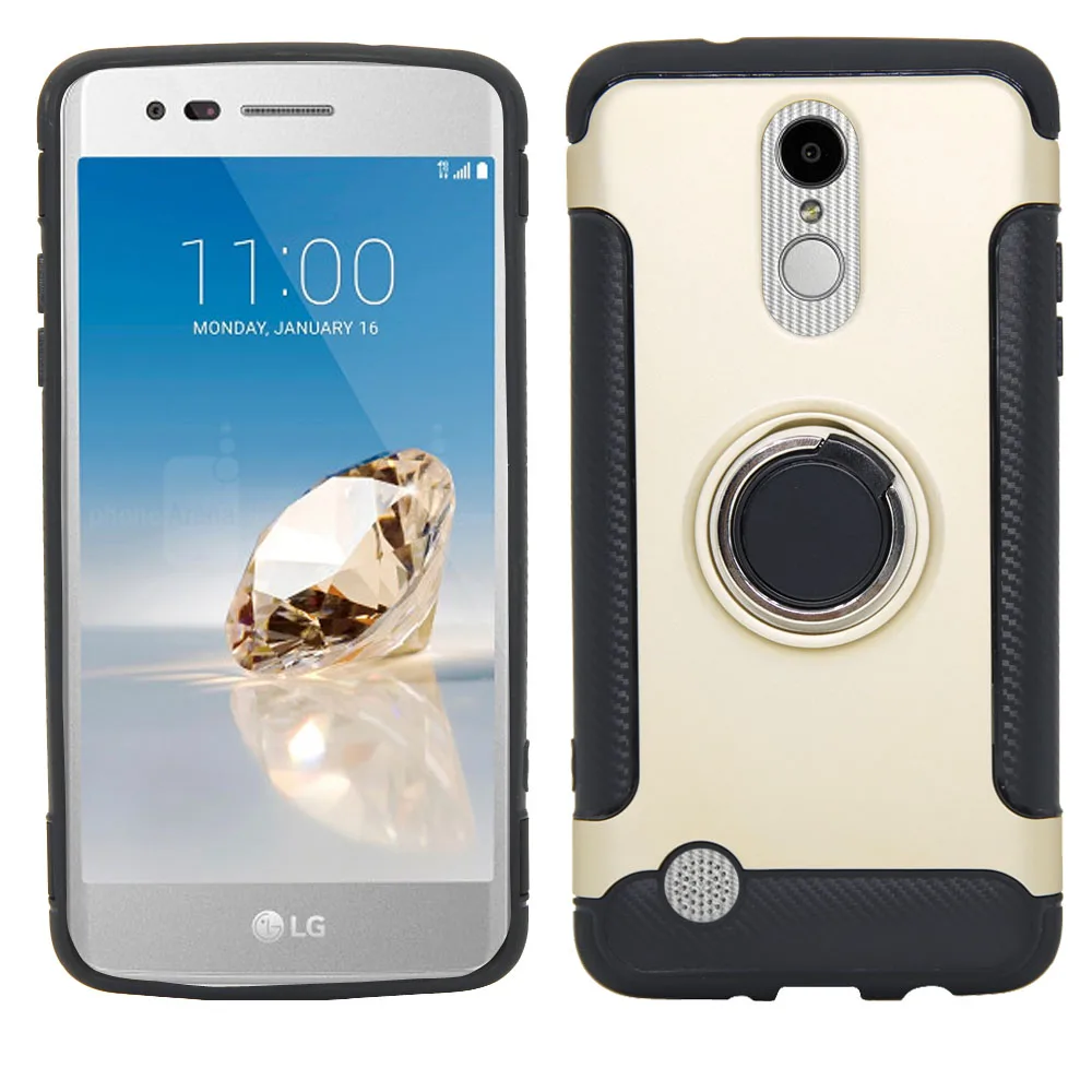 Чехол для LG Aristo 2/Plus/Tribute Dynasty/K8 2018/LV3 2018/Fortune 2/Rebel 3/Zone 4 гибридный прочный + Магнитный