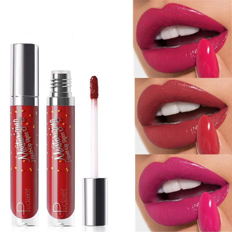 12 Color Liquid Lipstick Matte Makeup Waterproof Red Lip Long Lasting Gloss Mate Black Lip Stick Matte Liquid Lipsticks