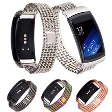 Новые часы из нержавеющей стали ремешок аксессуар Браслет для samsung gear Fit2 Pro замена Смарт часы спортивные товары