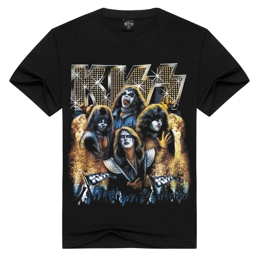 

Hip Hop Women/Men t shirt KISS Creatures Short Sleeve t-shirt Funny 3D Print T-Shirts Summer Tops Tees