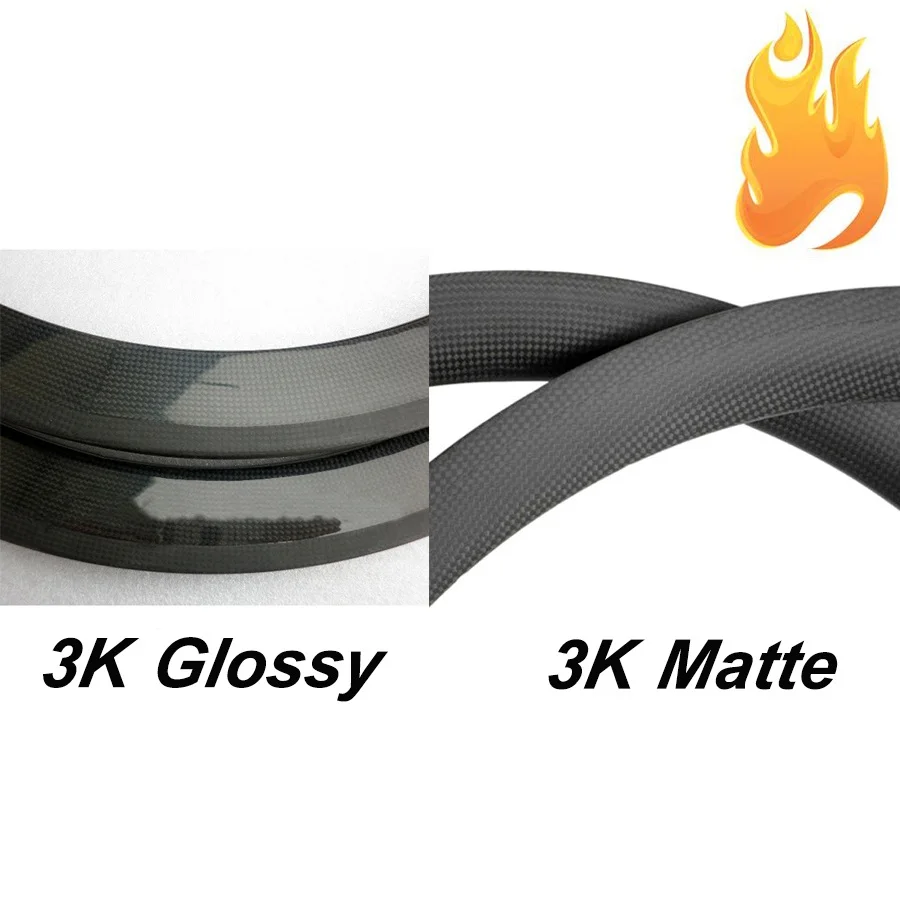 Discount OZUZ Carbon Wheels 700C 3K 23mm wide road Disc Brake Wheelset 24mm 38mm 50mm depth Clincher Tubular road Cyclocross Disc Wheel 2