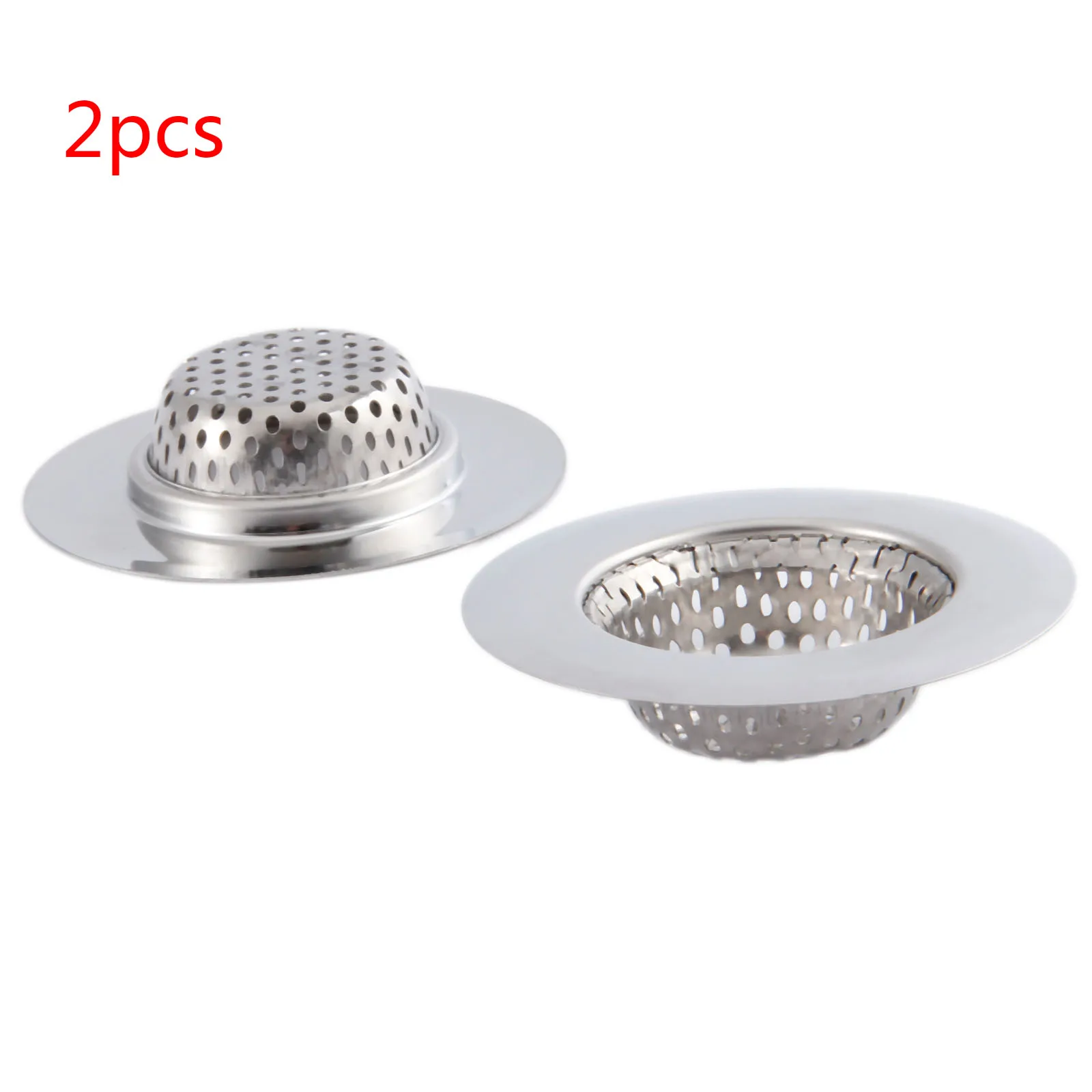 2Pcs Stainless Steel Sink Mesh Basin Drain Strainer for Kitchen Bath Garbage Disposal 11.3/9/7CM Diameter Sink Drain Cover