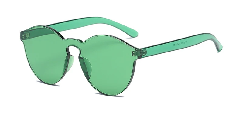 FREYRS Мода Красочные Солнцезащитные очки Для женщин оправы солнцезащитных очков Для мужчин Винтаж прозрачный красный девушка очки унисекс Óculos 730 - Цвет линз: Green