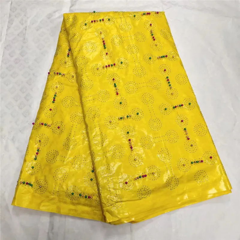 

African jacquard fabric guinea 2018 guaranteed bazin riche getzner for Nigerian wedding 5 yards wholesale JJ190-1