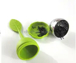 1 шт. практичный для заварки силикона свободные Чай Leaf Фильтр Травяные специи фильтра