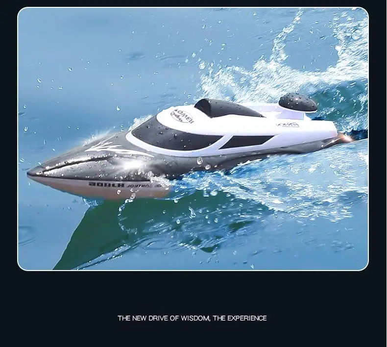 

YUKALA 2.4G High Speed Electric RC racing Boat 35km/h 200m Control Distance Fast Ship With Led light/ Water Cooling System