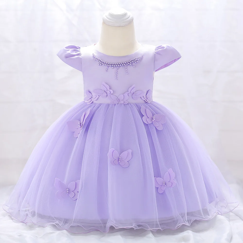 

Baby Girl Dress 0-24 Month Baby Baptism Tutu princess Lace Baby Girls 1st Year Birthday DressWedding and Birthday Party Vestido