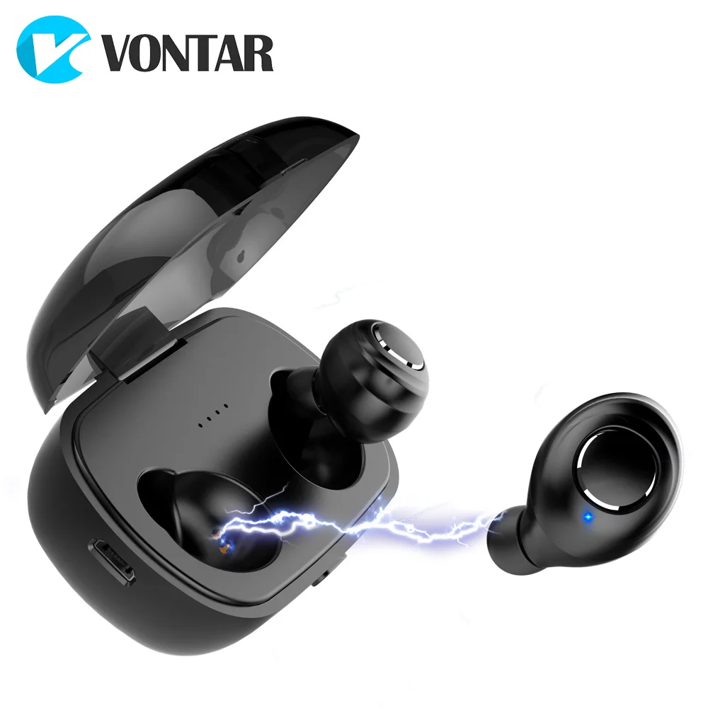 

VONTAR X8 Bluetooth 5.0 TWS Sweat proof Mini Wireless Earbuds Twins Earphone in-ear Battery Case Hands Free Headsets