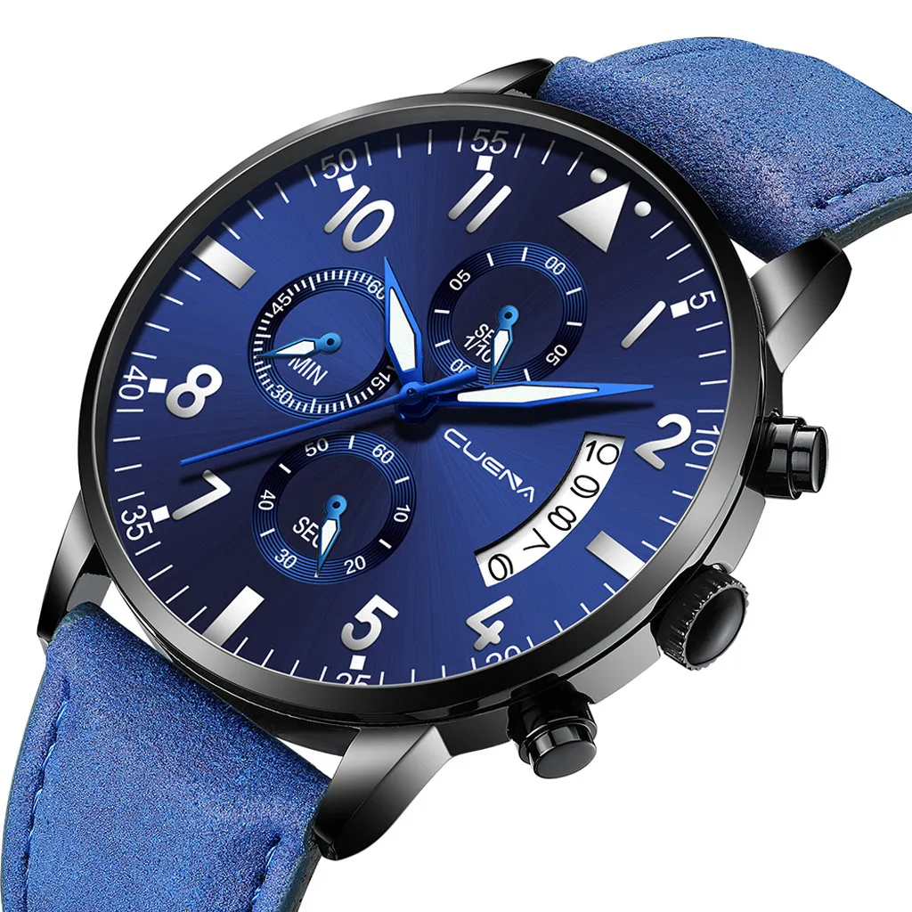 

reloj hombre 2019 watch men clock Military Luxury Sports Watch Analog Sport Leather Quartz Mens Watches erkek kol saati