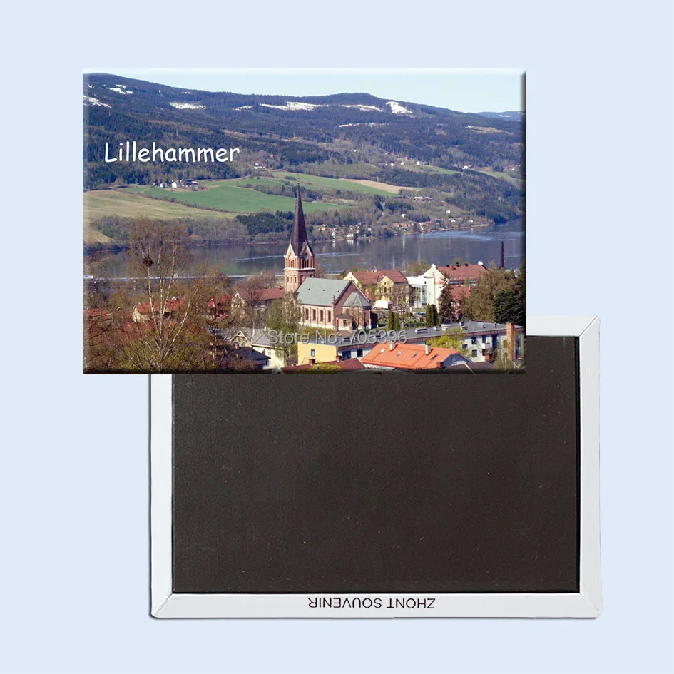 Туристические магниты на холодильник 78*54 мм, Lillehammer Norway, сувенирные магниты на холодильник 20790