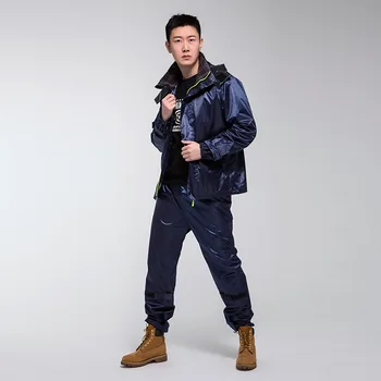 

Outdoors Women Hooded Ladies Rain Coat Pants Set Men Coat Rain Jacket Waterproof Bicycle Motorcycle Men Raincoat Women LZO294