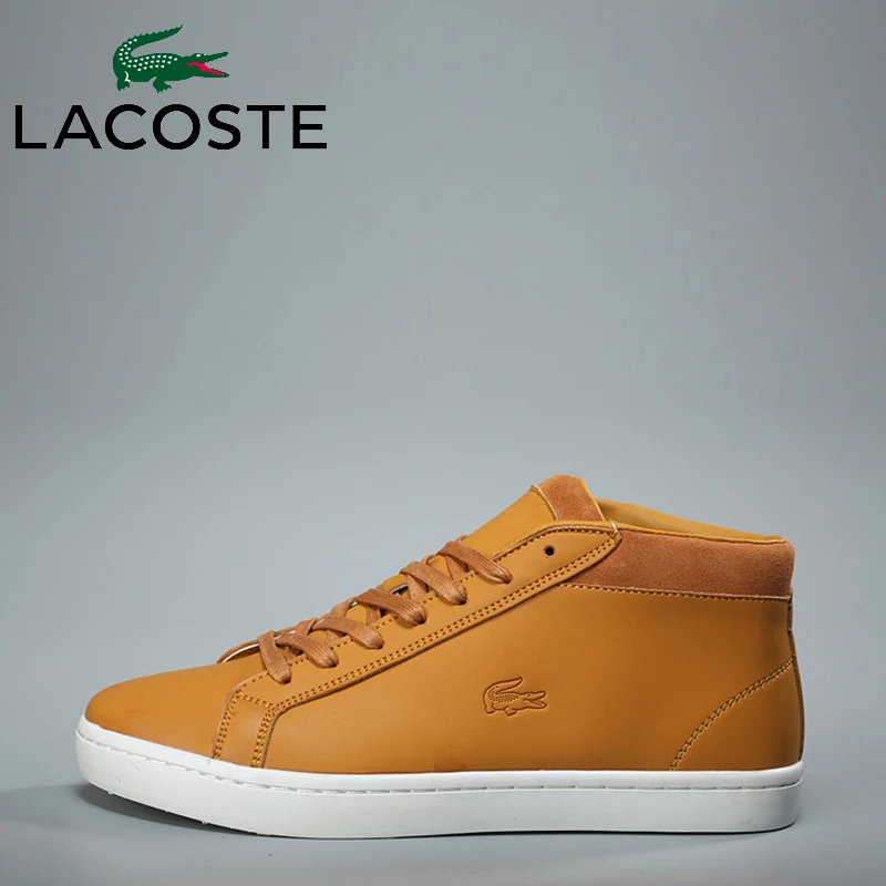 2019 Lacoste Men Outdoor High Top Skateboarding Shoes Men Breathable Male Walking Sports Shoes Soft Boarding Shoes Sneakers