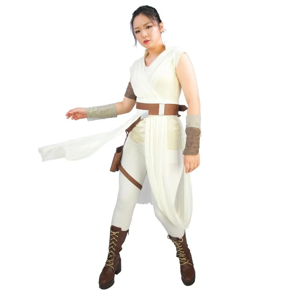 X-COSTUME Звездные войны: Episode IX Rey Косплей Костюм женский полиэстер подарок на Хэллоуин