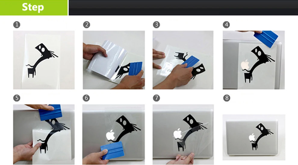 Черный мультфильм ноутбук частичный стикер для Apple MacBook кожи Air 11 12 13 Pro retina 13 15 забавная Виниловая Наклейка Обложка для ноутбука