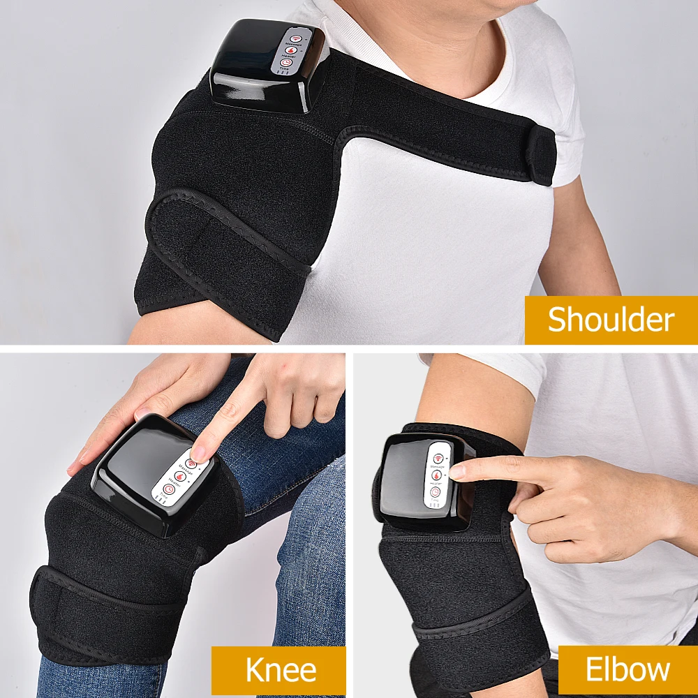 Comprar Masajeador con calor de rodilla portátil masajeador de rodilla para alivio del dolor articular tratamiento físico inalámbrico y recargable